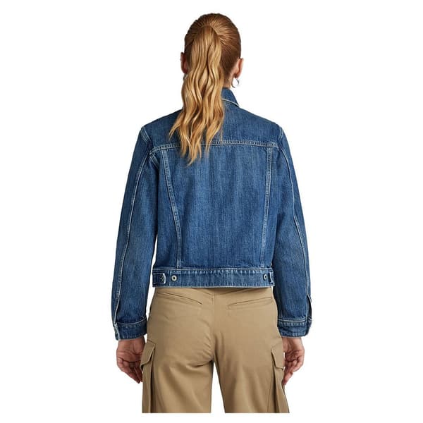 G-star True Jeansjacka Blå M Kvinna