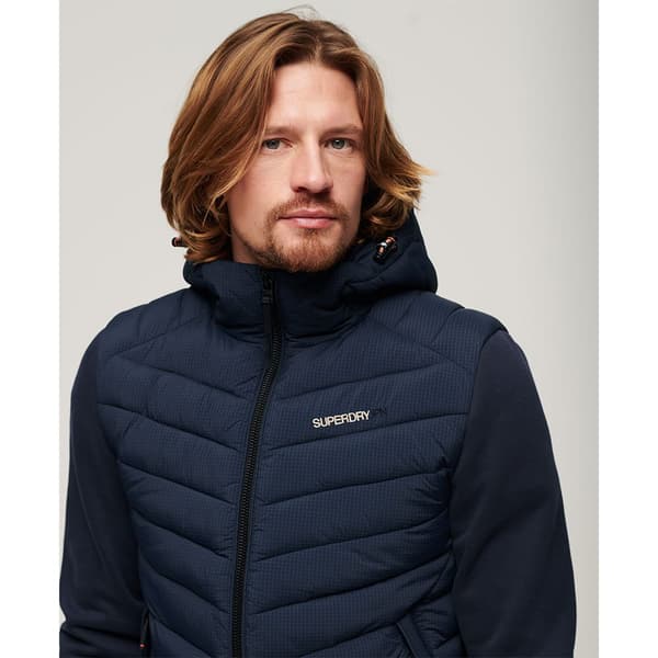 Superdry Storm Hybrid Padded Jakke Blå 2XL Mand