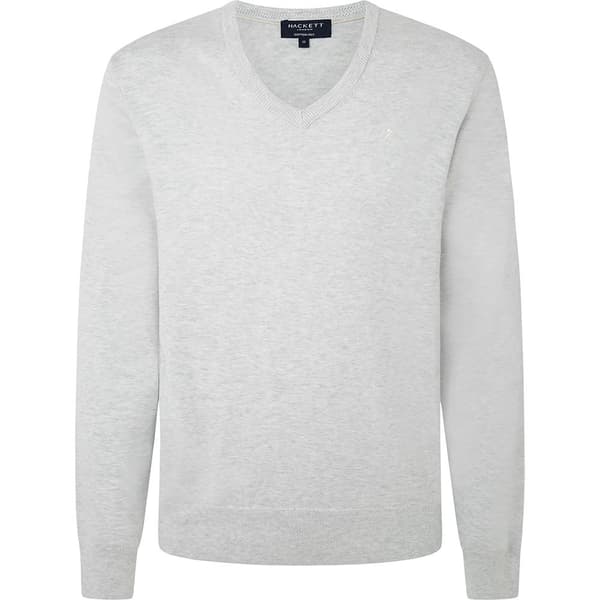 Hackett Tröja Med V-ringning Hm703083 Grå L Man