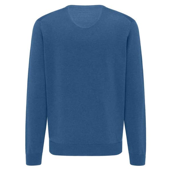 Fynch Hatton V-hals Sweater Sfpk211 Blå L Mand