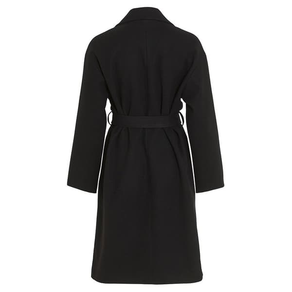 Vila Trenchcoat Poko Svart 40 Kvinna