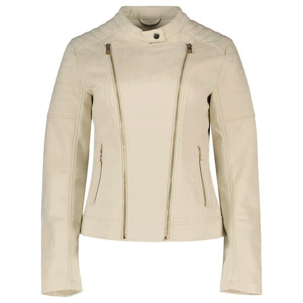 Salsa Jeans Suede Moto Jakke Beige M Kvinde