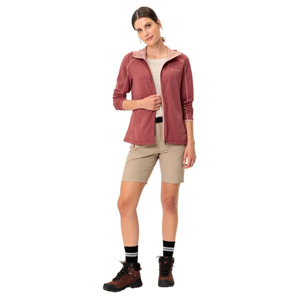 Vaude Skomer Hiking Fleecejacka Med Huva Rosa 42 Kvinna