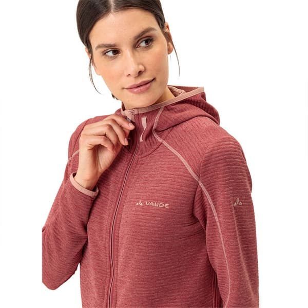 Vaude Skomer Hiking Fleecejacka Med Huva Rosa 42 Kvinna