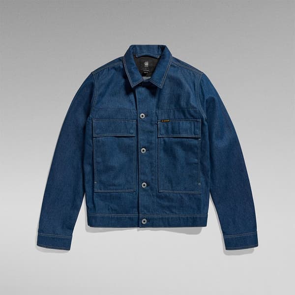 G-star Utility Flap Pocket 2.0 Denimjakke Blå L Mand
