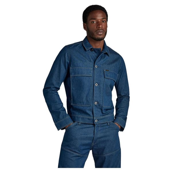 G-star Utility Flap Pocket 2.0 Denimjakke Blå L Mand