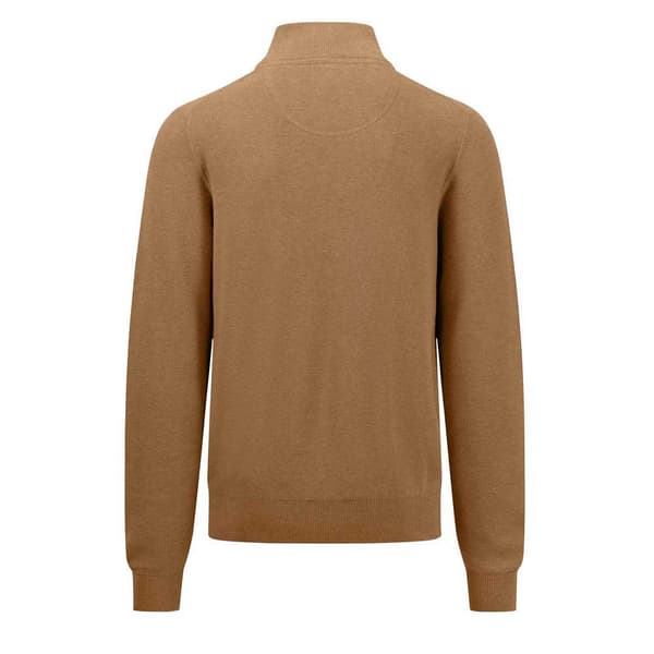 Fynch Hatton Sweater Med Halv Lynlås 1413222 Brun XL Mand