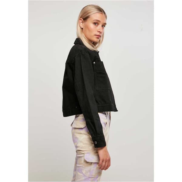 Urban Classics Boxy Worker Jakke Sort 2XL Kvinde