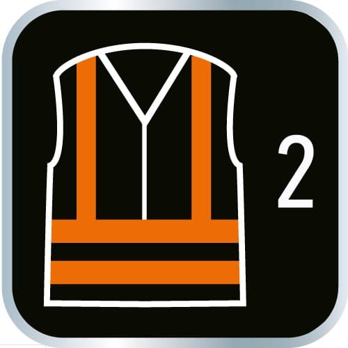 Isoleret advarsels-arbejdsjakke, orange, str. XL
