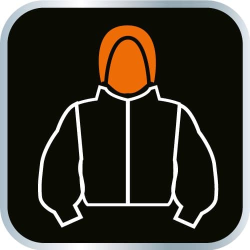 Isoleret advarsels-arbejdsjakke, orange, str. XL