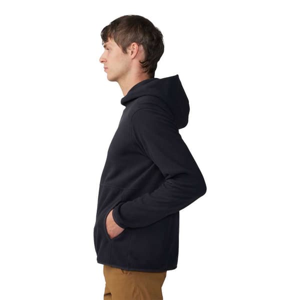 Mountain Hardwear Novelty Microchill Fleecejakke Med Hætte Sort L Mand