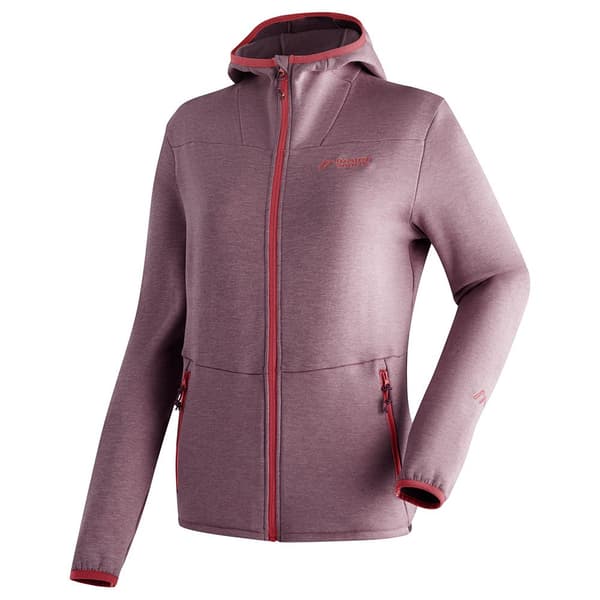 Maier Sports Fave W Fleecejakke Med Hætte Lilla 3XL Kvinde