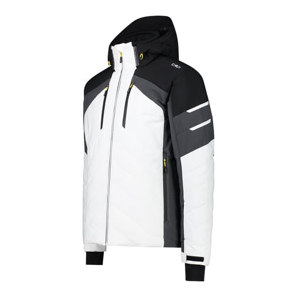 Cmp Zip Hood 31w0377 Softshelljakke Hvid,Sort 4XL Mand