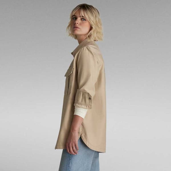G-star Naval Collar Overshirt 2.0 Jakke Grøn M Kvinde
