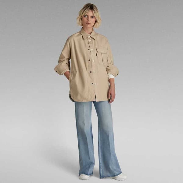G-star Naval Collar Overshirt 2.0 Jakke Grøn M Kvinde