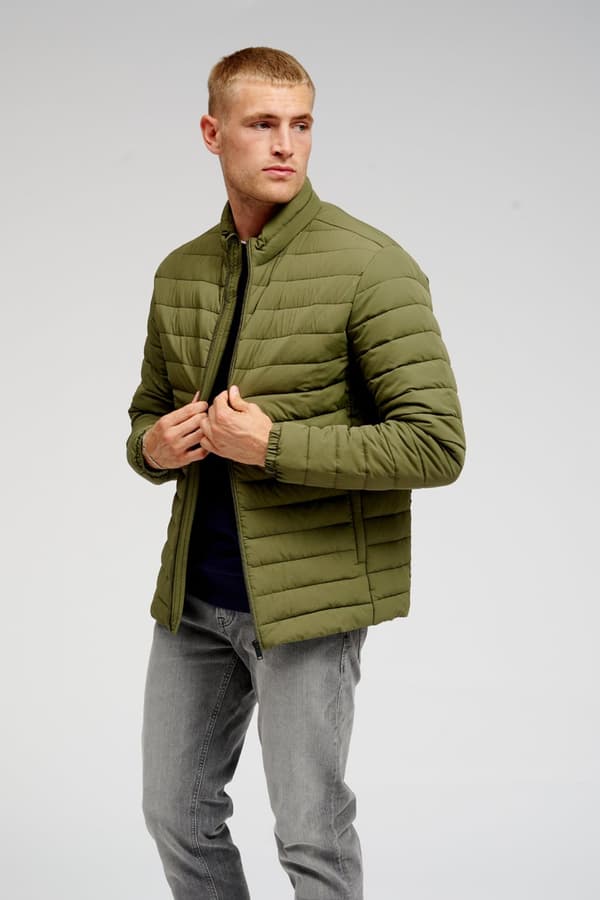 Light Puffer Jacket - Olive Night Oliven S