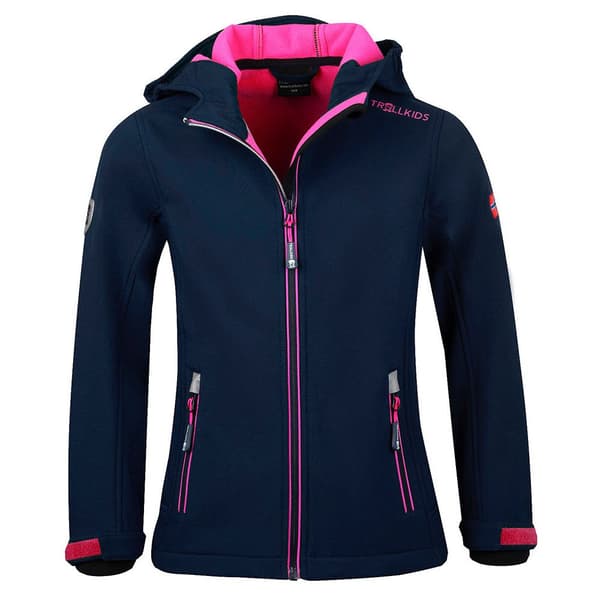 Trollkids Trollfjord Softshell-takki Sininen 110 cm Poika