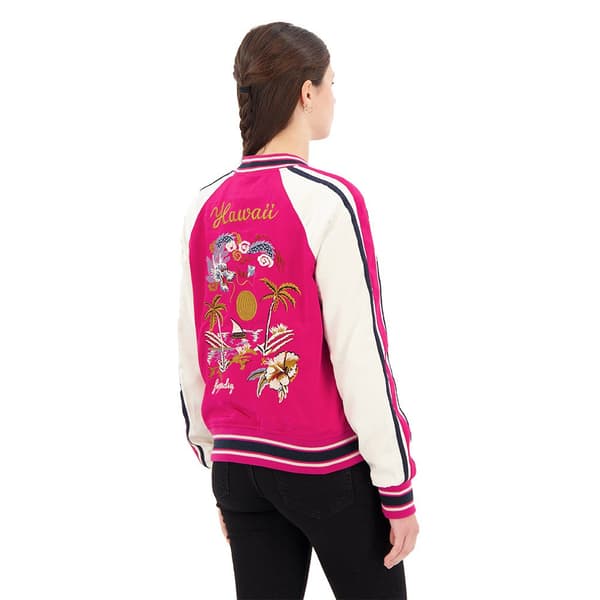 Superdry Suikajan Embroidered Bomberjacka Rosa XS Kvinna