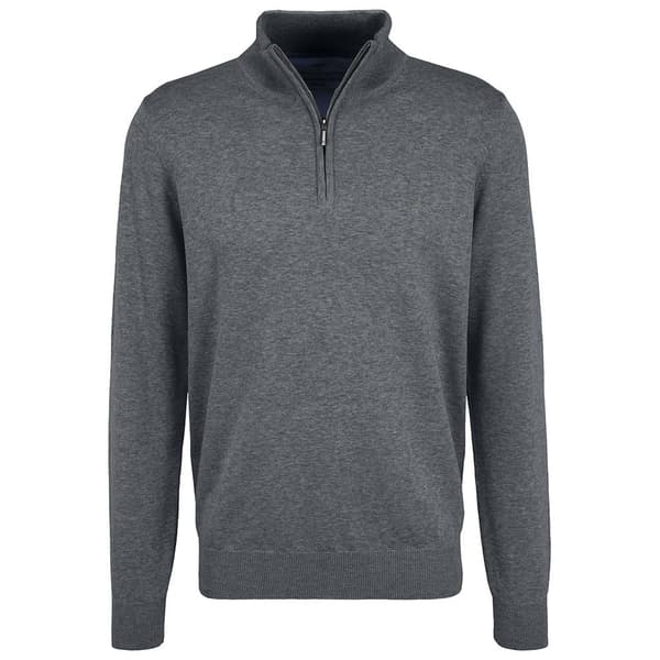 Fynch Hatton Sfpk215 Halv Lynlås Sweater Grå M Mand