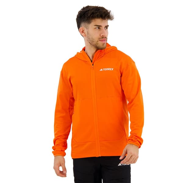 Adidas Xpr Lt J Vetoketjullinen Fleecetakki Oranssi L Mies