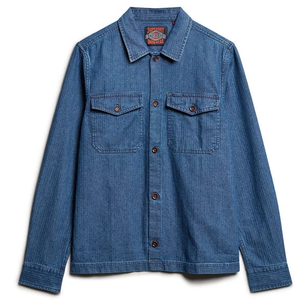 Superdry Merchant Indigo övertröja Blå M Man