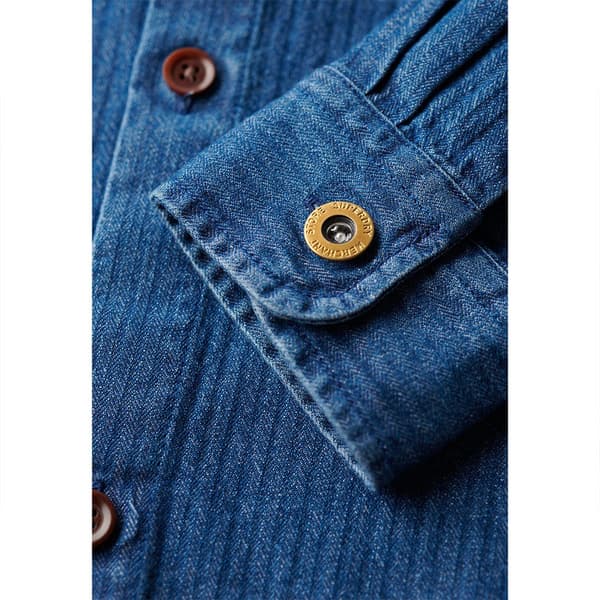 Superdry Merchant Indigo övertröja Blå M Man