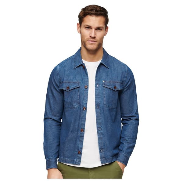 Superdry Merchant Indigo övertröja Blå M Man
