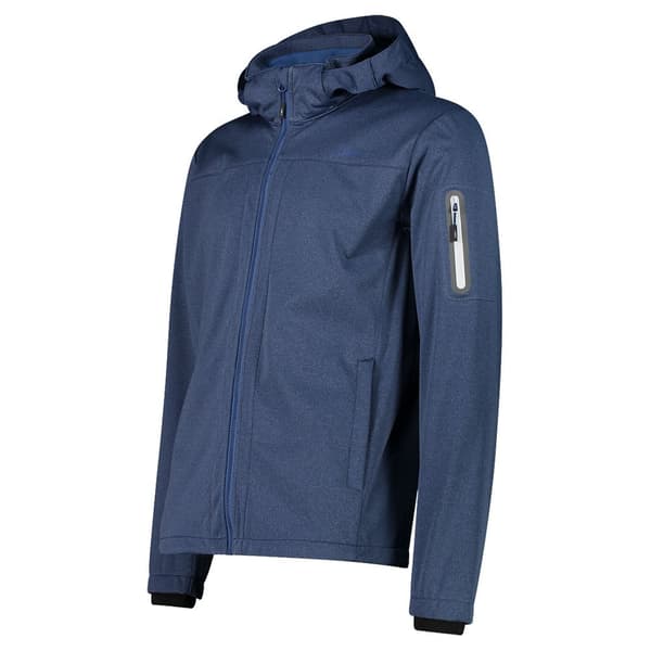 Cmp Zip Hood 39a5027m Softshelljakke Blå 4XL Mand