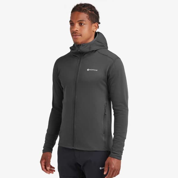 Montane Fury Lite Fleecejacka Med Huva Grå XL Man