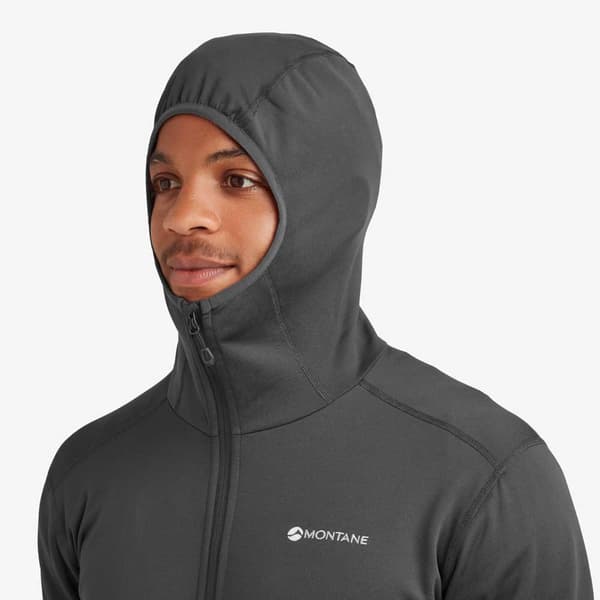 Montane Fury Lite Fleecejacka Med Huva Grå XL Man