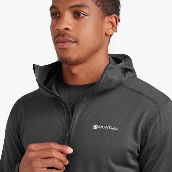 Montane Fury Lite Fleecejacka Med Huva Grå XL Man