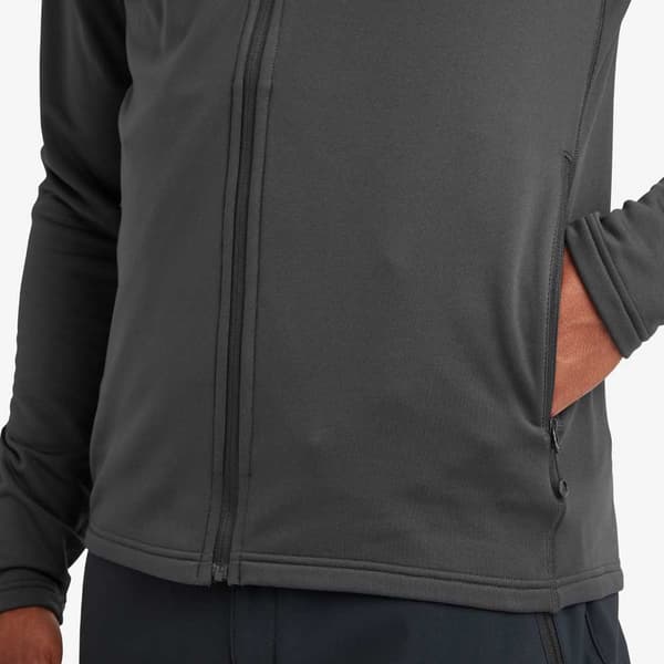 Montane Fury Lite Fleecejacka Med Huva Grå XL Man