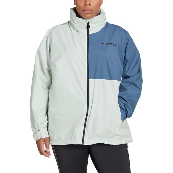 Adidas Mt Jacka Grönt,Vit 4X Kvinna