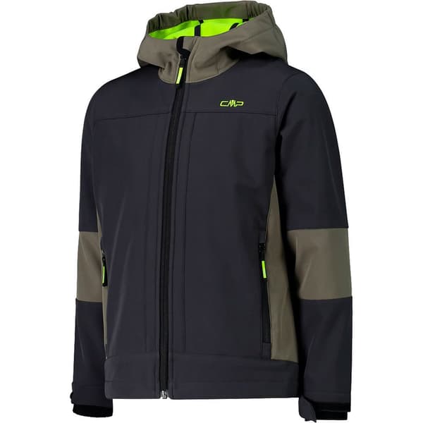 Cmp Fix Hood 3a00094 Softshelljakke Grøn 8 Years Dreng