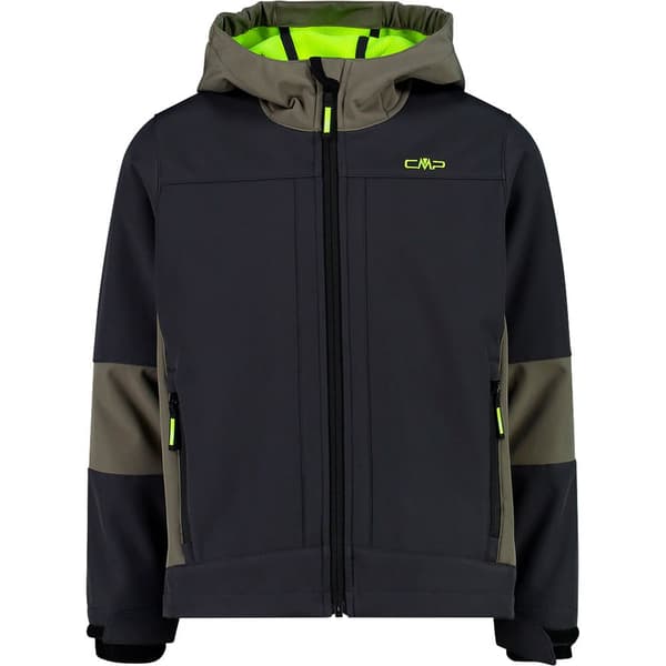 Cmp Fix Hood 3a00094 Softshelljakke Grøn 8 Years Dreng