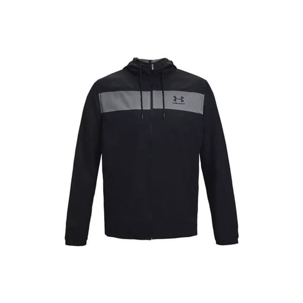 Vindjacka herr - UNDER ARMOUR - Sportstyle Vindjacka - Polyester - Svart - Långa ärmar