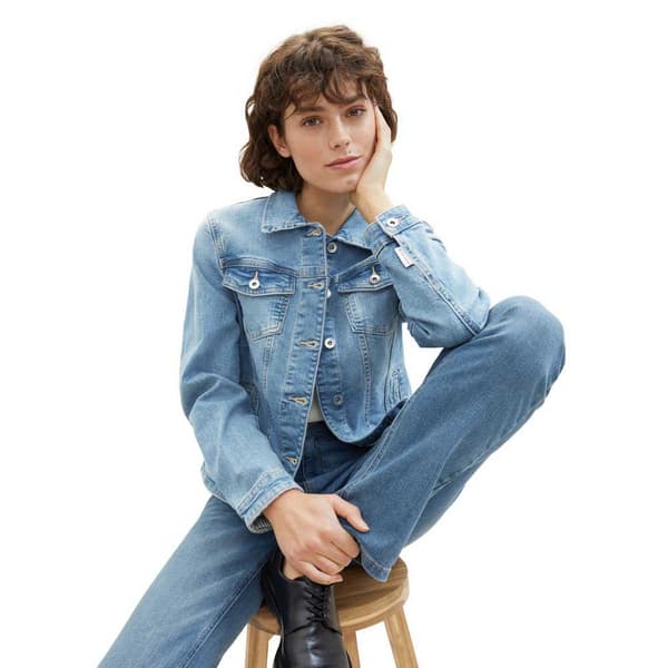 Tom Tailor Authentic Denimjakke Blå XL Kvinde