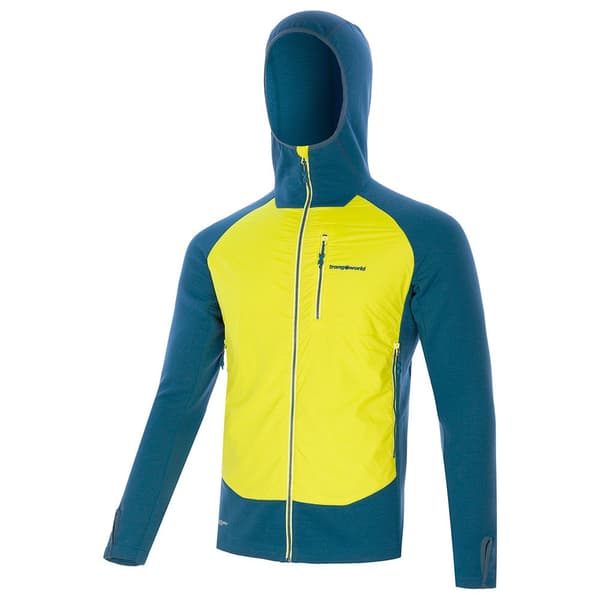 Trangoworld Trx2 Hybrid Lt Pro Fleecejacka Med Huva Gul L Man