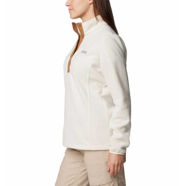Columbia Benton Springs™ Fleecejakke Med Halv Lynlås Beige L Kvinde