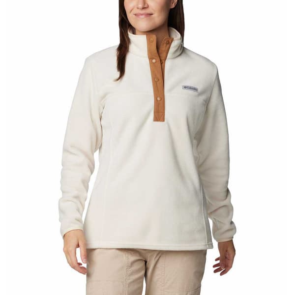 Columbia Benton Springs™ Fleecejakke Med Halv Lynlås Beige L Kvinde