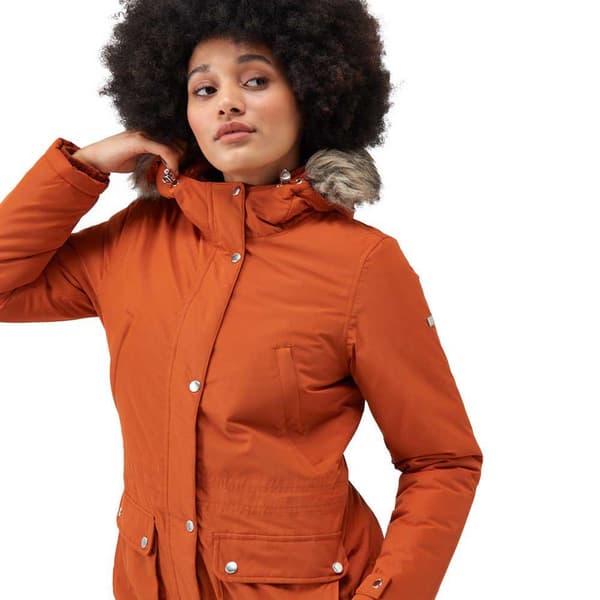 Regatta Voltera Parka Jakke Orange 16 Kvinde