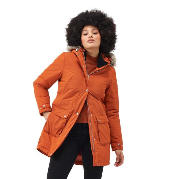 Regatta Voltera Parka Jakke Orange 16 Kvinde