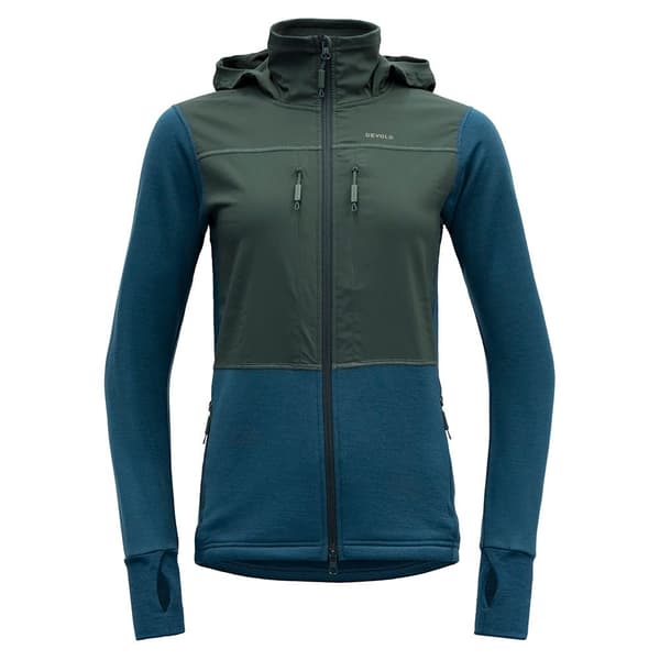 Devold Of Norway Herøy Hybrid Merino Jakke Grøn XS Kvinde