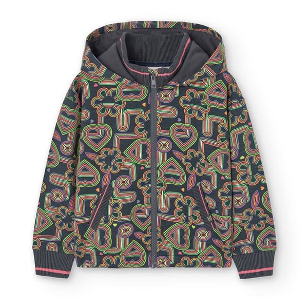 Boboli Fleece Printed Takki Vihreä 7 Years