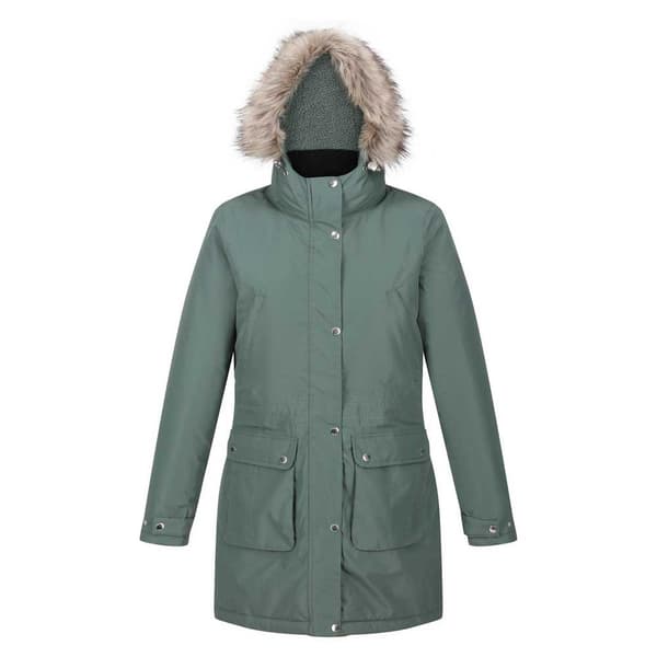 Regatta Voltera Parka Jakke Grøn 10 Kvinde