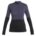 Miniatyrbild 3 av 9: Icebreaker Merino 200 Realfleece Descender Fleece Med Halv Dragkedja Grå L Kvinna
