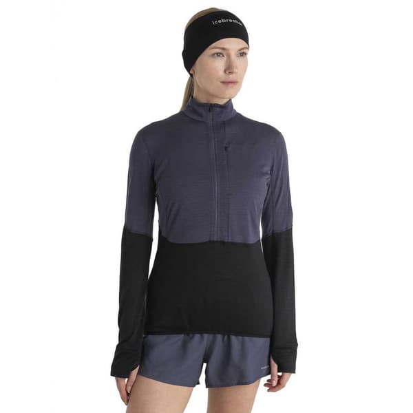 Icebreaker Merino 200 Realfleece Descender Puolivetoketjullinen Fleecetakki Harmaa L Nainen