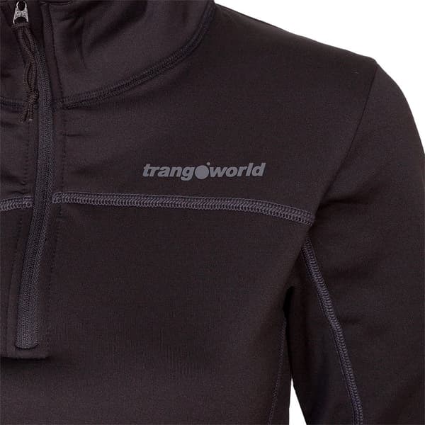 Trangoworld Bigge Puolivetoketjullinen Fleecetakki Musta S Nainen