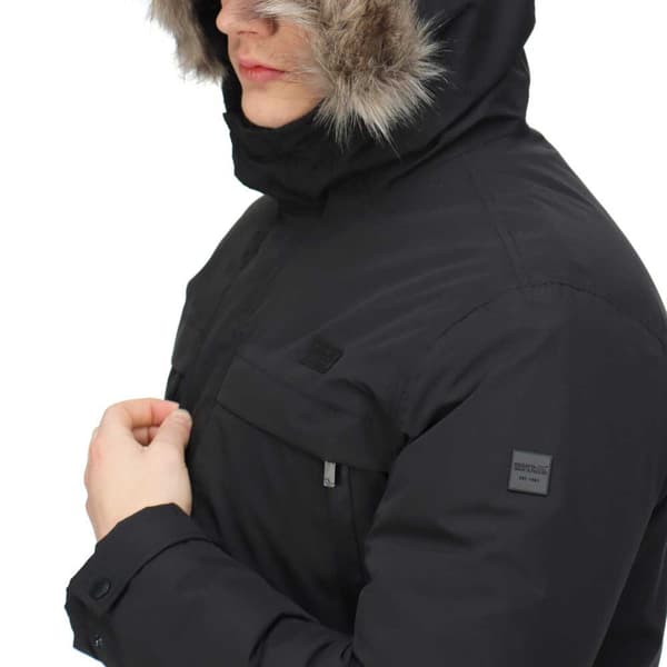 Regatta Volter Parka Jakke Sort 2XL Mand