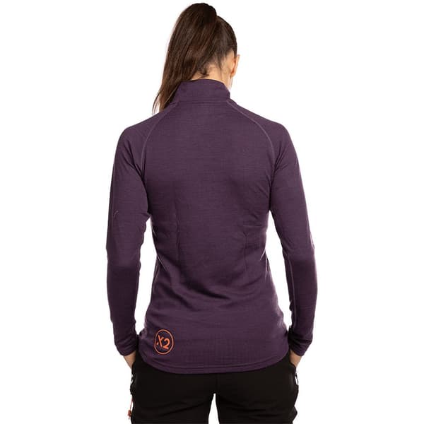 Trangoworld Trx2 Wool Pro Vd Puolivetoketjullinen Fleecetakki Violetti XL Nainen